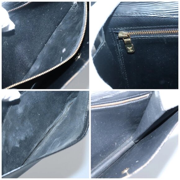 LOUIS VUITTON Epi Montaigne 27 Clutch Bag Black - Picture 16 of 16